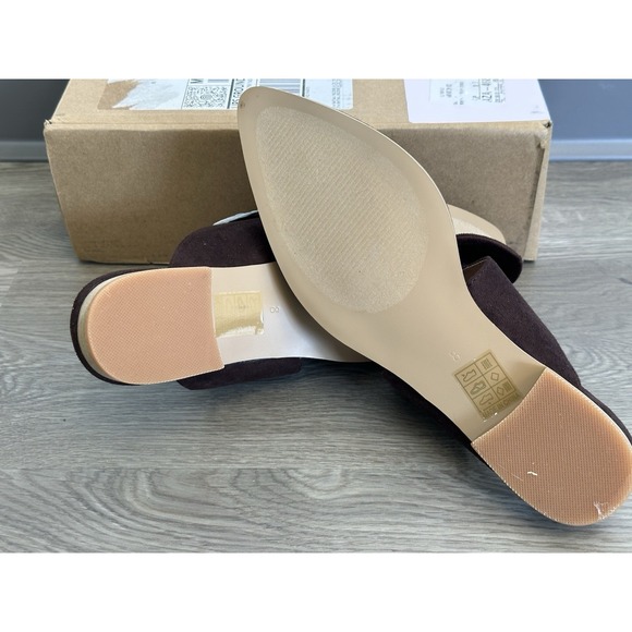 Journee Collection Footwear, Telulah Brown Mule Flats, Womens Size 8 - Picture 5 of 7